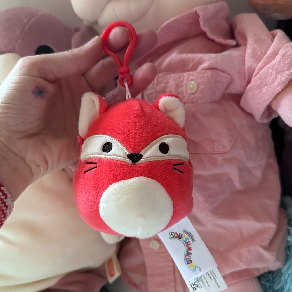 Squishmallow Fifi Fox Clip Keychain HTF